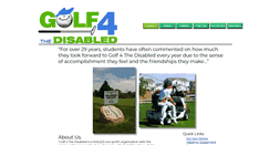Desktop Screenshot of golf4thedisabled.org