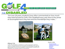 Tablet Screenshot of golf4thedisabled.org